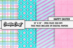 Easter Day Digital Paper, happy easter graphic, illustration Product Image 1