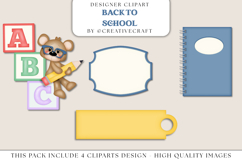 Back to School Clip Arts, school supplies, school graphics Product Image 1
