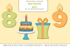 Birthday Boy PNG clipart, birthday boy png illustrations Product Image 1
