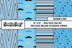 Father’s Day digital paper, father’s Day digital scrapbook Product Image 1