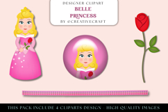 Belle Princess PNG Clipart, belle princess illustrations Product Image 1