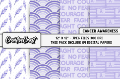 Esophageal Cancer Awareness Digital Papers, illustrations Product Image 1