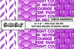 Leiomyosarcoma Cancer Awareness Digital Papers, illustration Product Image 1