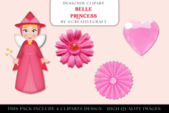 Belle Princess PNG Clipart, belle princess illustrations Product Image 1