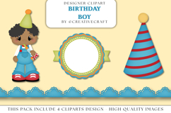 Birthday Boy PNG clipart, birthday boy png illustrations Product Image 1