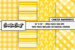 Sarcoma Bone Cancer Awareness Digital Papers, illustrations Product Image 1
