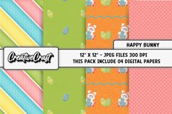 Easter Day Digital Paper, happy easter graphic, illustration Product Image 1