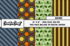 Safari Digital Papers, animal print backgrounds designs Product Image 1