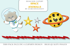 Outer Space Clip Art, astronaut graphic, planet illustration Product Image 1