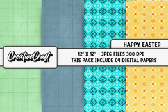 Easter Day Digital Paper, happy easter graphic, illustration Product Image 1
