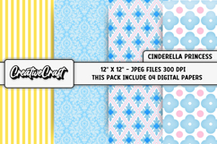 Cinderella Princess Digital Papers, scrapbooking designs Product Image 1