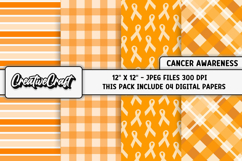 Leukemia Cancer Awareness Digital Papers, digital scrapbook Product Image 1