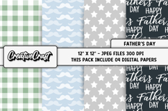Fathers Day digital paper, fathers day graphic, illustration Product Image 1