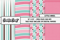 Baptism Angel Digital Paper, scrapbook, backgrounds designs Product Image 1