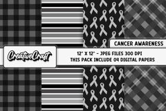 Melanoma Cancer Awareness Digital Papers, digital scrapbook Product Image 1