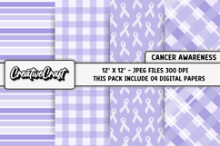 Stomach Cancer Awareness Digital Papers, digital scrapbook Product Image 1