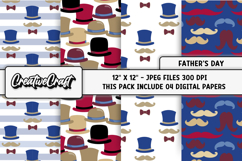 Father’s Day digital paper, father’s Day digital scrapbook Product Image 1