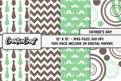 Fathers Day digital paper, fathers day graphic, illustration Product Image 1