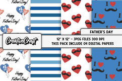 Fathers Day digital paper, fathers day graphic, illustration Product Image 1