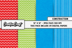 Construction Digital Papers, scrapbook backgrounds designs Product Image 1