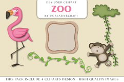Safari Animal Clip Art, zoo graphics, jungle illustrations Product Image 1