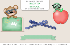 Back to School Clip Arts, school supplies, school graphics Product Image 1
