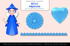 Belle Princess PNG Clipart, belle princess illustrations Product Image 1