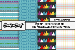 Outer Space Digital Papers, stars digital scrapbook designs Product Image 1