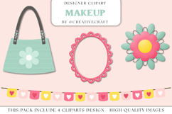 Makeup Clip Arts, makeup png graphics, salon beauty supplies Product Image 1