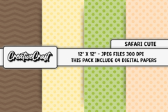 Safari Digital Papers, animal print backgrounds designs Product Image 1