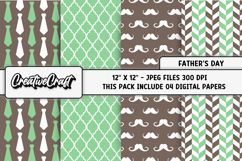 Fathers Day digital paper, fathers day graphic, illustration Product Image 1
