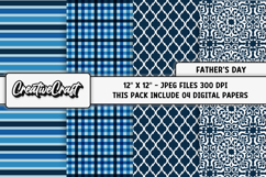 Fathers Day digital paper, fathers day graphic, illustration Product Image 1