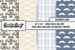 Fathers Day digital paper, fathers day graphic, illustration Product Image 1