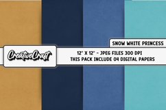 Snow white Princess Digital Paper, princess illustration Product Image 1