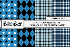 Fathers Day digital paper, fathers day graphic, illustration Product Image 1