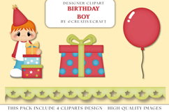 Birthday Boy PNG clipart, birthday boy png illustrations Product Image 1