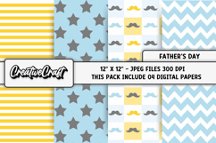 Fathers Day digital paper, fathers day graphic, illustration Product Image 1