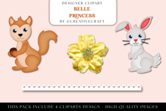 Belle Princess PNG Clipart, belle princess illustrations Product Image 1