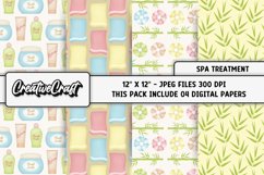 Spa Treatment Digital Papers, beauty salon graphic designs Product Image 1