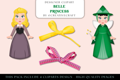 Belle Princess PNG Clipart, belle princess illustrations Product Image 1