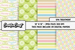 Spa Treatment Digital Papers, beauty salon graphic designs Product Image 1