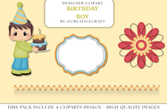 Birthday Boy PNG clipart, birthday boy png illustrations Product Image 1