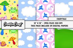 Fairytale Princess Digital paper, princess graphic designs Product Image 1