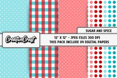 Kitchen Digital Paper, sugar spice graphics, illustrations Product Image 1