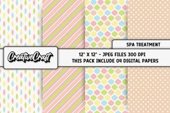 Spa Treatment Digital Papers, beauty salon graphic designs Product Image 1