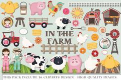 Animal Farm Clipart, animal farm graphics png, illustrations Product Image 2