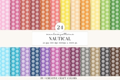 Nautical Seamless Patterns, Digital Papers, Scrapbook Design Product Image 2