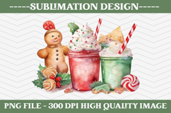 Christmas Sublimation Design, christmas png illustration Product Image 1