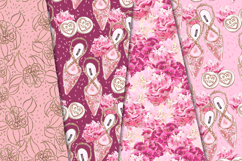 Sweet Valentine Seamless Pattern, valentine digital papers Product Image 3