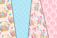 Floral Seamless Pattern, flowers roses digital paper graphic Product Image 3